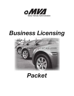 Printable Maryland Application Vehicle Template